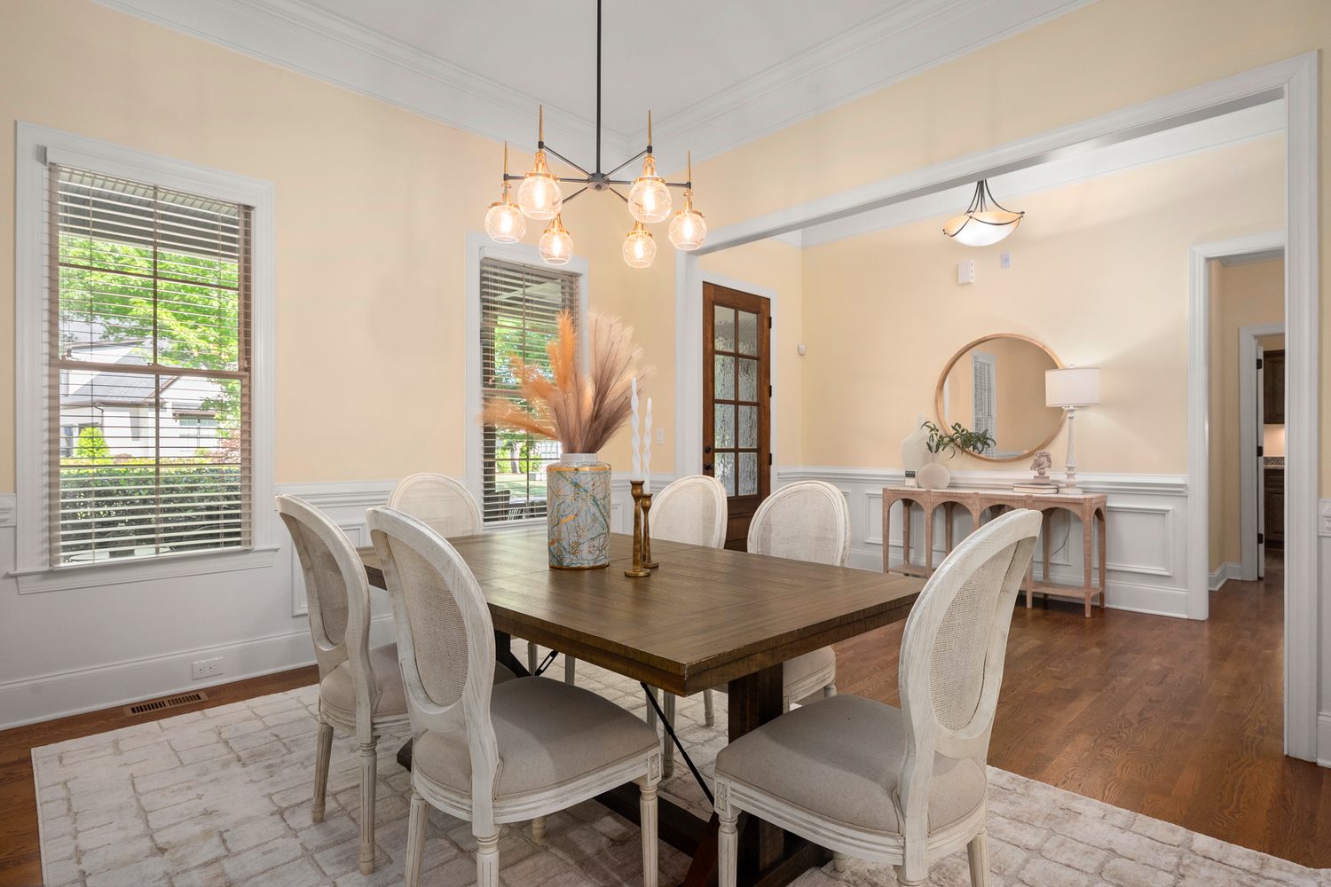 Dining area toward the sitting room