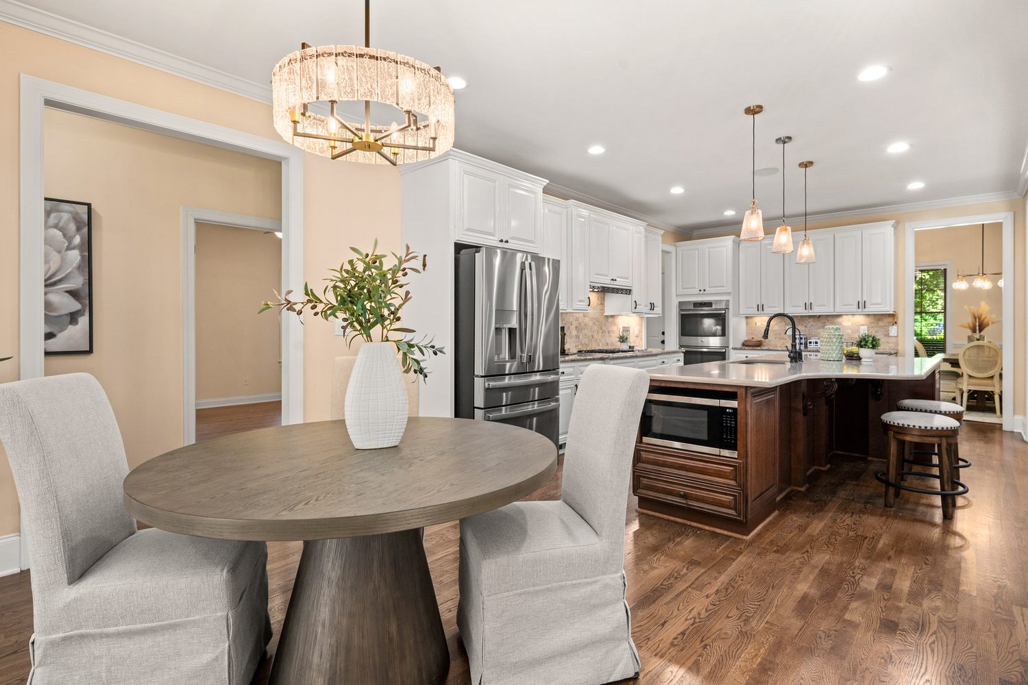 Breakfast nook off the kitchen